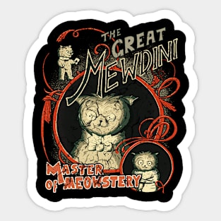 THE GREAT MEWDINI Sticker